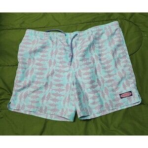 Vineyard Vines Board Shorts Whale Print Men's Swim Trunk Size XL